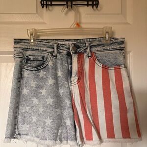 Judy Blue American Flag Jean Shorts
